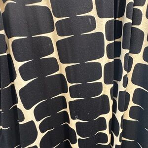 Maxi cream and black Tshirt style dress